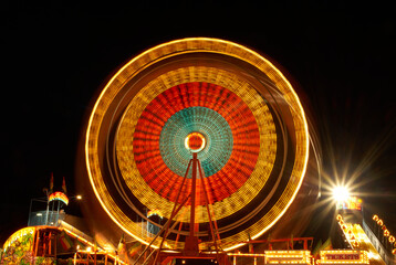 ferris wheel at night