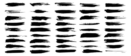 Paintbrush vector collection. Grunge elements, Brush stroke, ink paint brush, grunge lines.