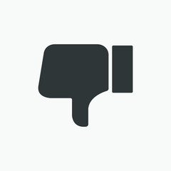 Fototapeta premium unlike, dislike, hand, thumb down icon vector isolated