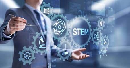 STEM science, technology, engineering, and mathematics as educational category.