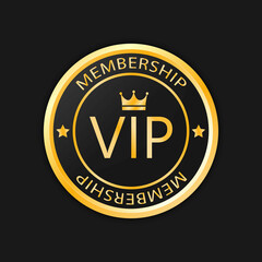 VIP membership Gold badge ,premium quality ,  premium invitation card poster .
