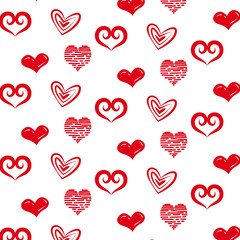 Abstract heart love pattern design background