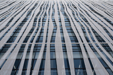 Metal background with irregular white stripes