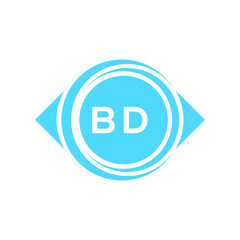 bd letter logo design on white background. bd creative initials letter logo concept. bd letter design.
