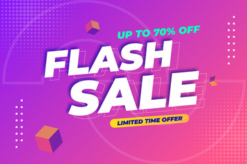 Modern gradient flash sale background