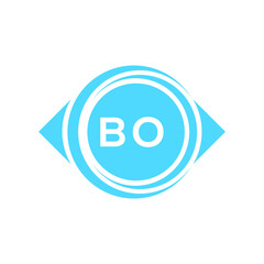 bo letter logo design on white background. bo creative initials letter logo concept. bo letter design.
