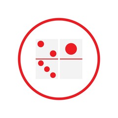  domino logo illustration symbol design vector