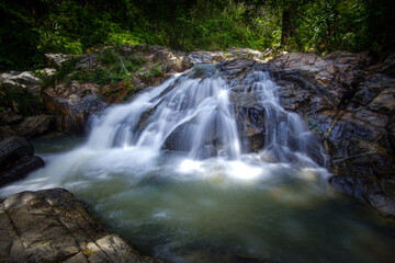 Rain forest water fall in Malaysia