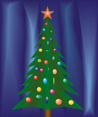 Christmas festive fir, file EPS.8 illustration