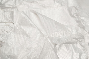 Plastic wihite background. Top view.