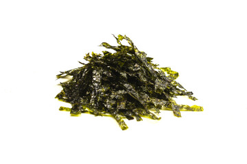 Tasty nori seaweed isolated on white background. - obrazy, fototapety, plakaty