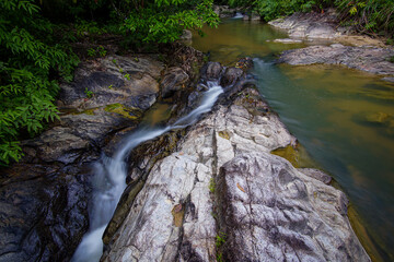 Rain forest water fall in Malaysia