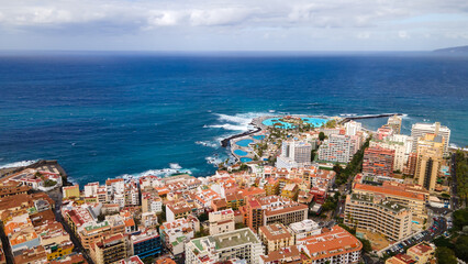 Fototapeta premium Situated to the north of Tenerife, Puerto de la Cruz is one of the island's major tourist centres