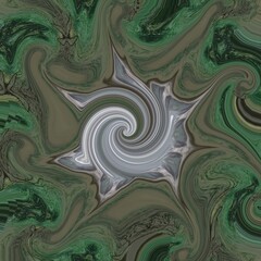 Wavy design on a watercolor background, a combination of green moss and white cream.  Great for wall displays, wallpaper, art collectors, texture ceramics, websites and businesses