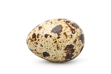 Quail egg isolated on white background. Clipping path.