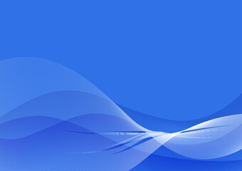 Abstract blue and white wave background.