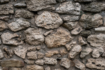 close up of a stone wall texture
