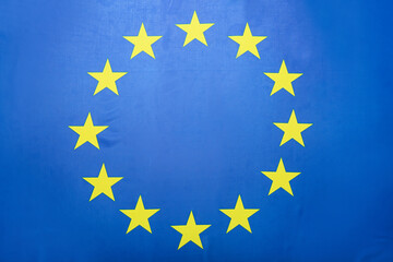 Flag of European Union as background