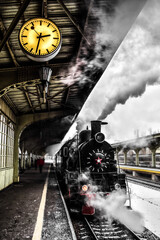 The locomotive is on the peron © Максим Халанский