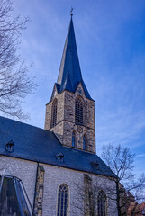 Fototapeta na wymiar Historische Kirche in der Altstadt von Werne