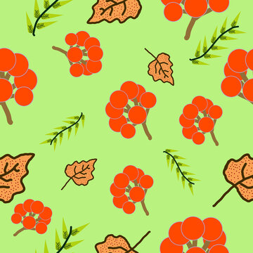 Green floral pattern
