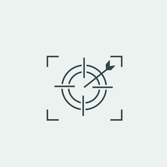 target vector icon illustration sign 