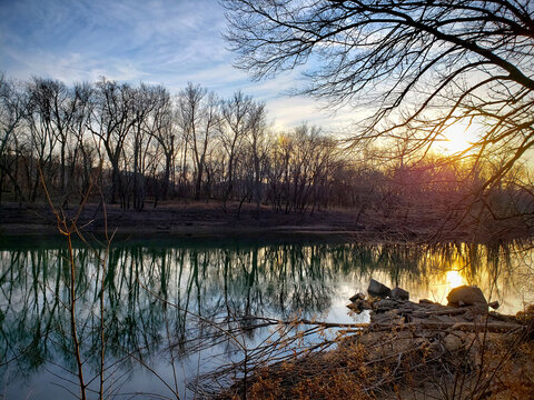 Riverside Sunset