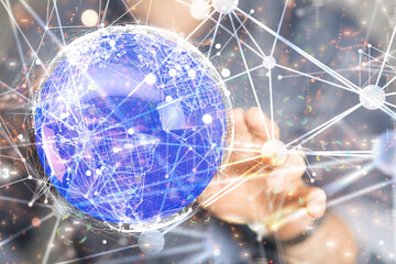 Business intelligence analyst dashboard on virtual