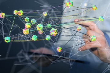 conference Digital Network and data concept 3d