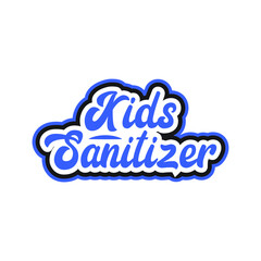 Baby kids sanitizer logo.