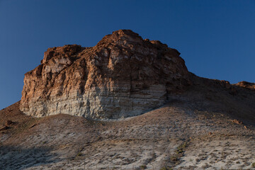 Buttes, rocks and mountains in Green River, Wyoming.