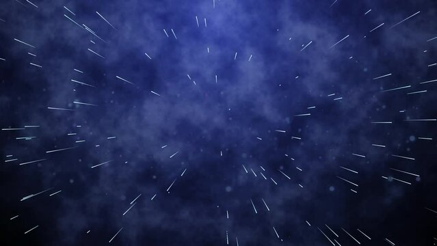 Moving shapes on a blue background 4k video animation.