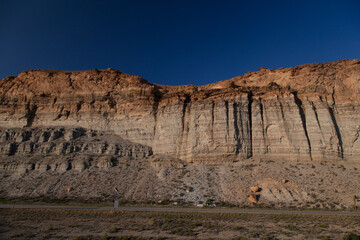Buttes, rocks and mountains in Green River, Wyoming.