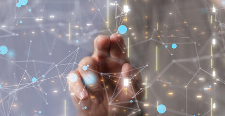 Global digital connections with technology