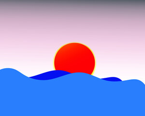 background with sun