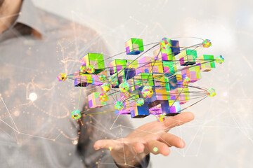 Business intelligence analyst dashboard on virtual