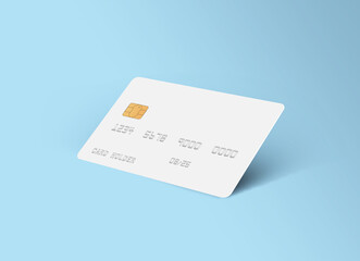 Credit Card Front View with Background