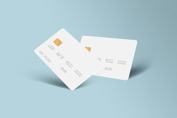 Two Credit Card Front View with Background
