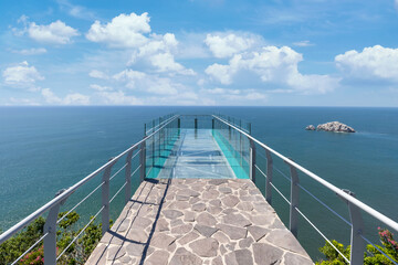 Mexico, views from Mazatlan panoramic skyline lookout Mirador Del Faro and Mirador de Crystal.