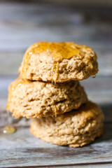 Peanut Butter Honey Biscuits