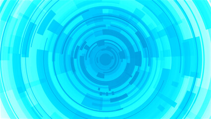 Abstract circle white blue future technology background.