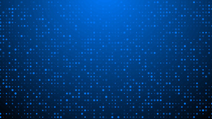 Abstract dot blue pattern gradient texture technology background.