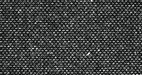 Vector fabric texture. Distressed texture of weaving fabric. Grunge background. Abstract halftone vector illustration. Overlay to create interesting effect and depth. Black isolated on white. EPS10.