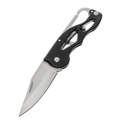 Knife tourist, hunting, tactical, military for survival and self-defense. Steel blade. An isolated object on a white background.