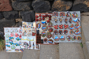 Souvenir magnets for sale in Armenia