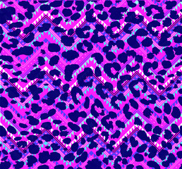 ethnic pattern with animal print