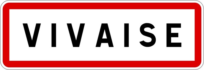 Panneau entrée ville agglomération Vivaise / Town entrance sign Vivaise