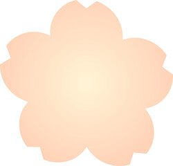桜のラベル　オレンジ