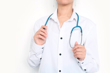 doctor holding a stethoscope