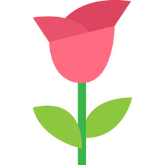 rose flat icon